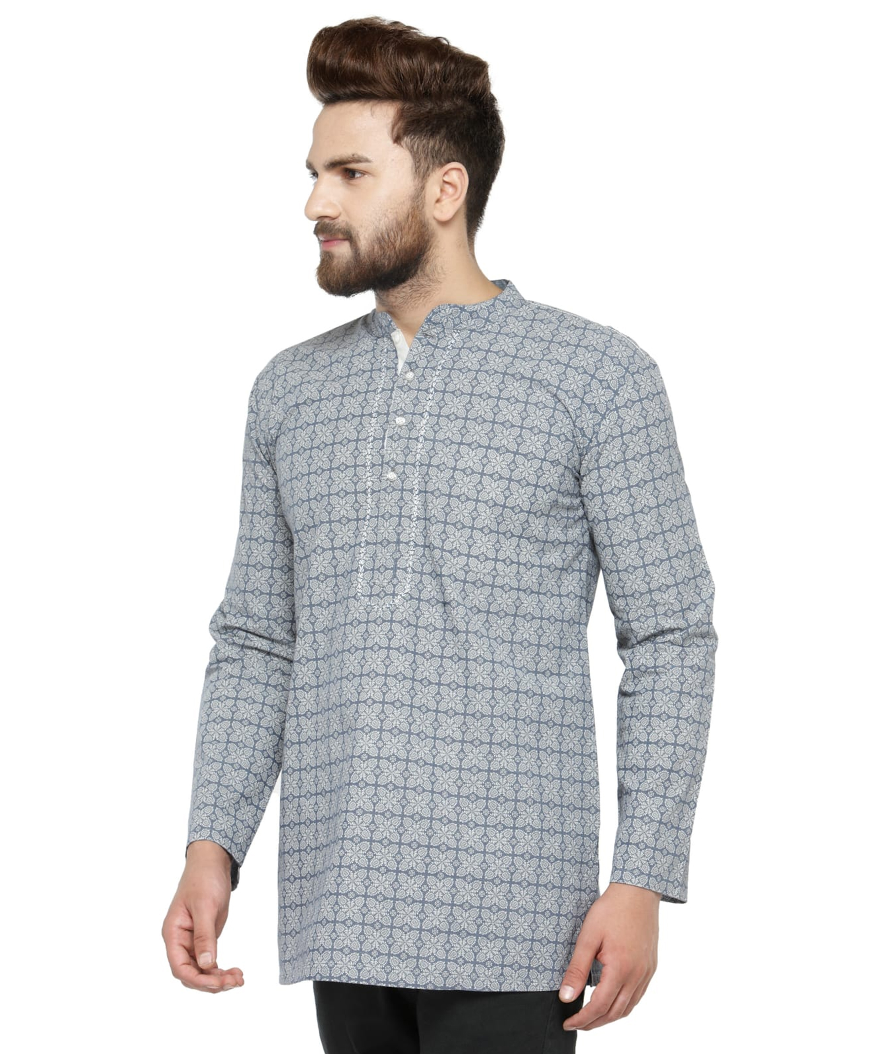 Short Kurtas for Men in Excellent Fabrics-PavanFashion
